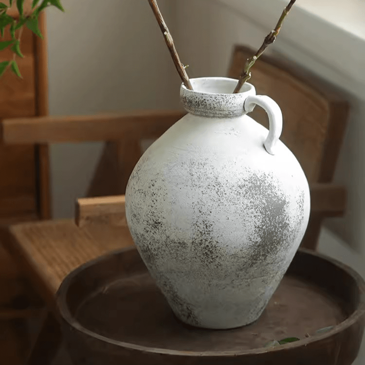 Watertight Cement Vase with Handle