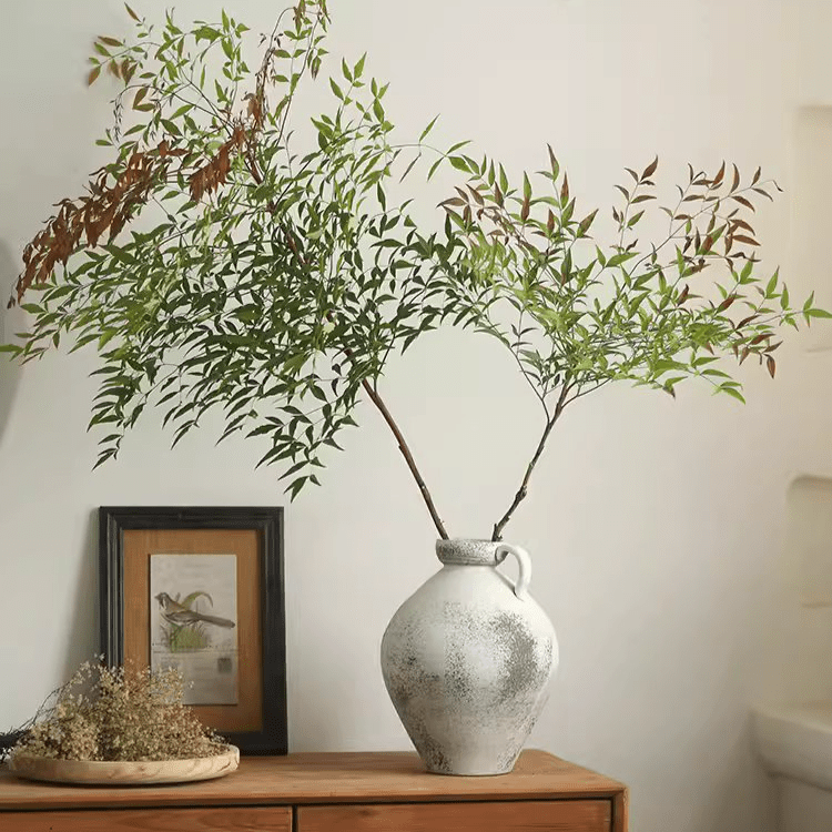 Watertight Cement Vase with Handle, another angle