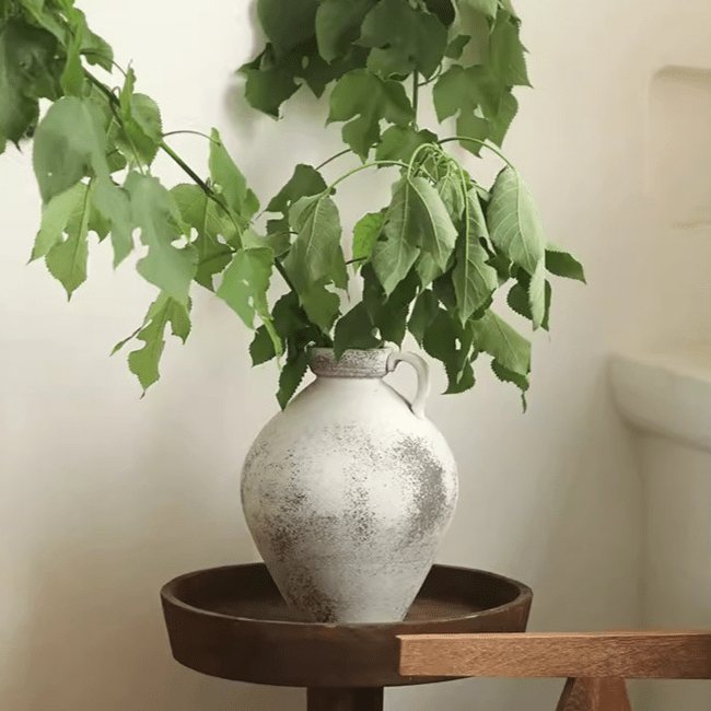 Watertight Cement Vase with Handle, view 6