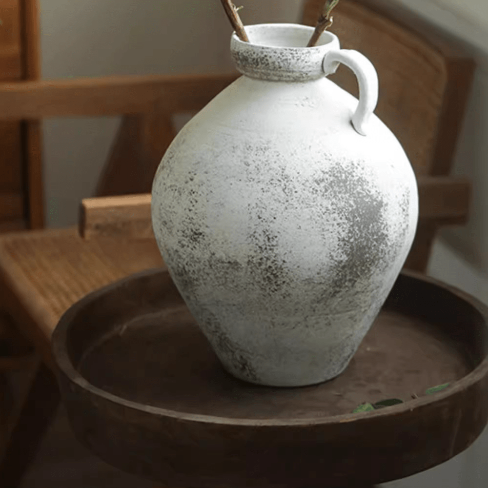 Watertight Cement Vase with Handle, view 7