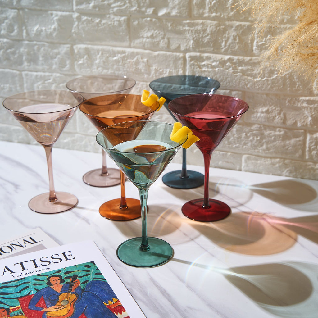 Tonal Martini Glasses, Set of 6, another angle