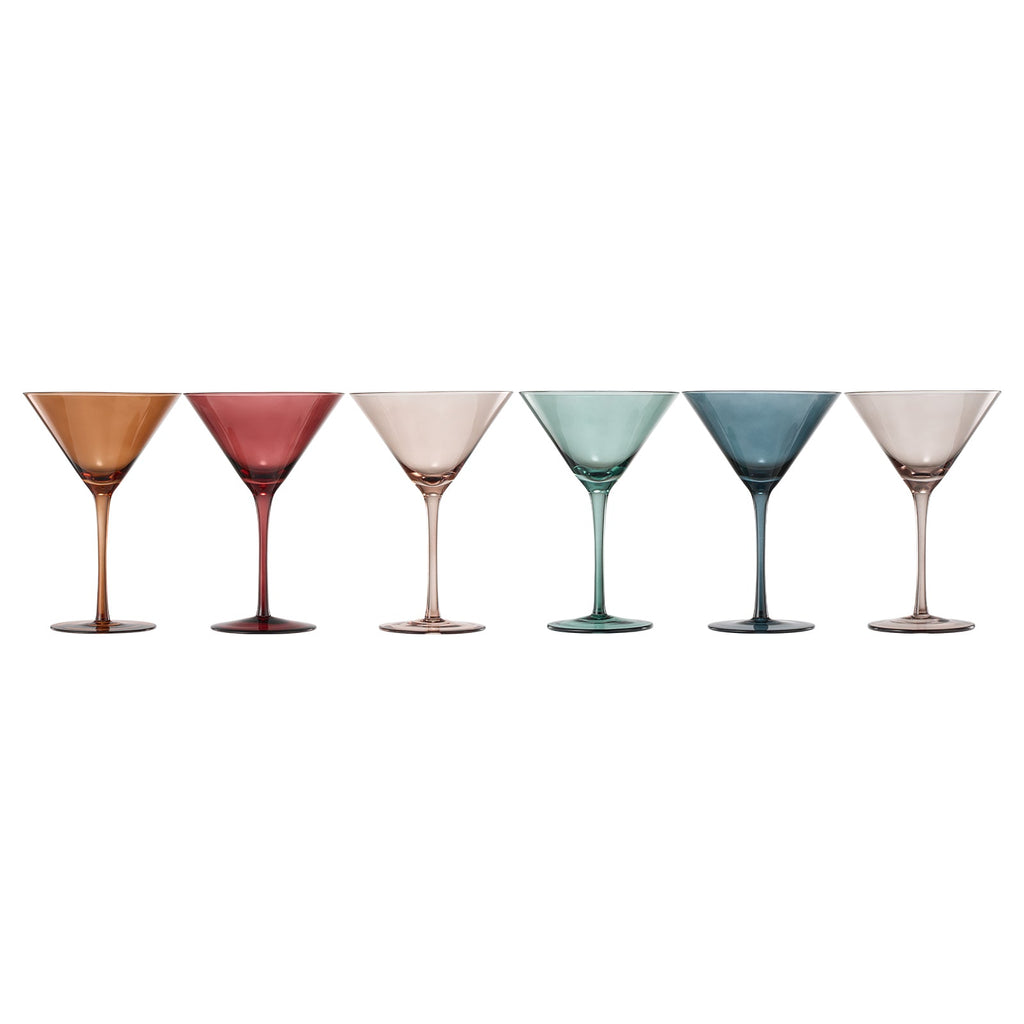 Tonal Martini Glasses, Set of 6, alternate view