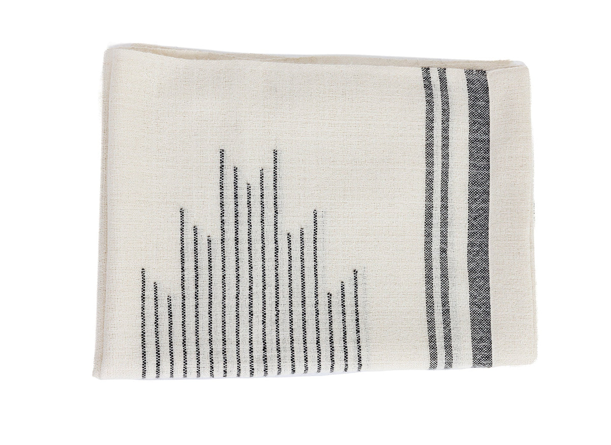 Miska Superfine Alpaca Throw, Ink and Ivory Horizon, another angle