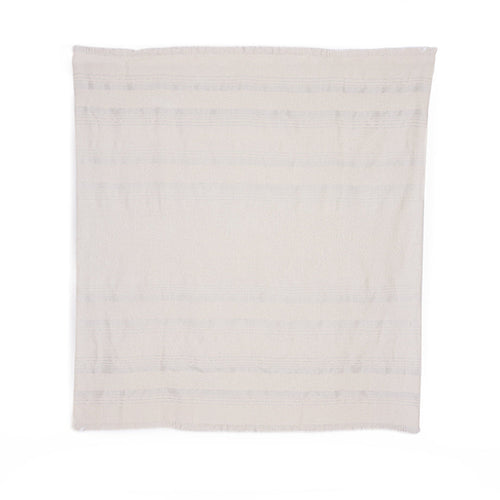 Allira Alpaca Throw, Silver and Ivory Moon Mist, alternate view