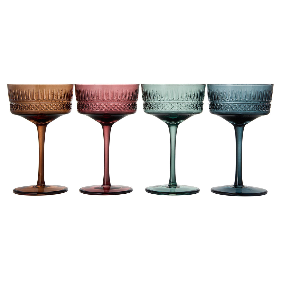Tonal Crystal Champagne Coupes, Set of 4, alternate view