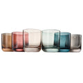 Tonal Lowball Whiskey Glasses, Set of 6