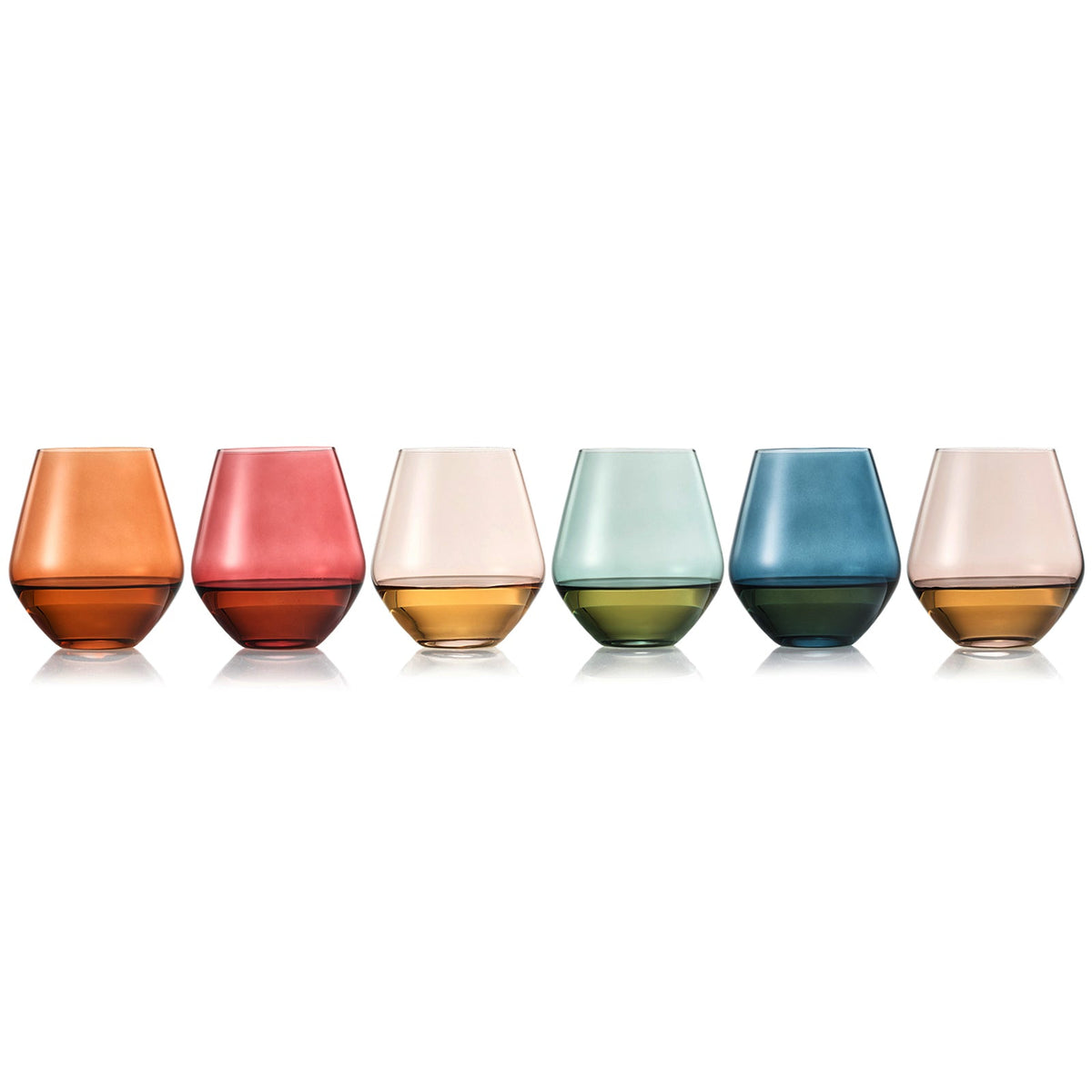 Tonal Stemless Wine Glasses, Set of 6, another angle
