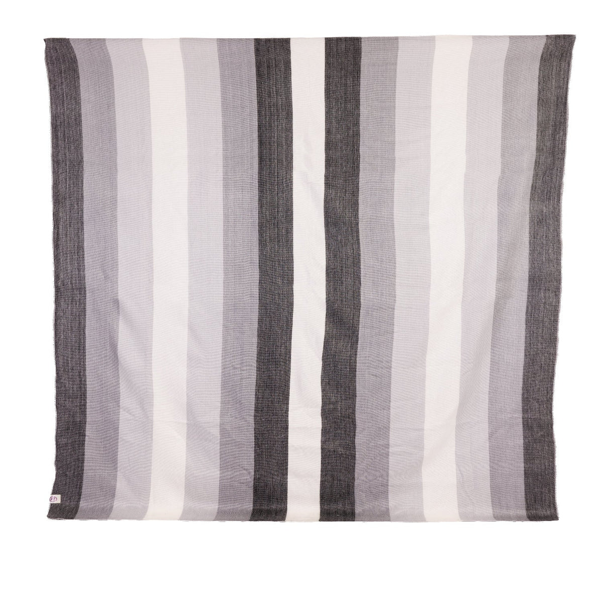 Nawi Alpaca Throw, Black Grays and White, detail view