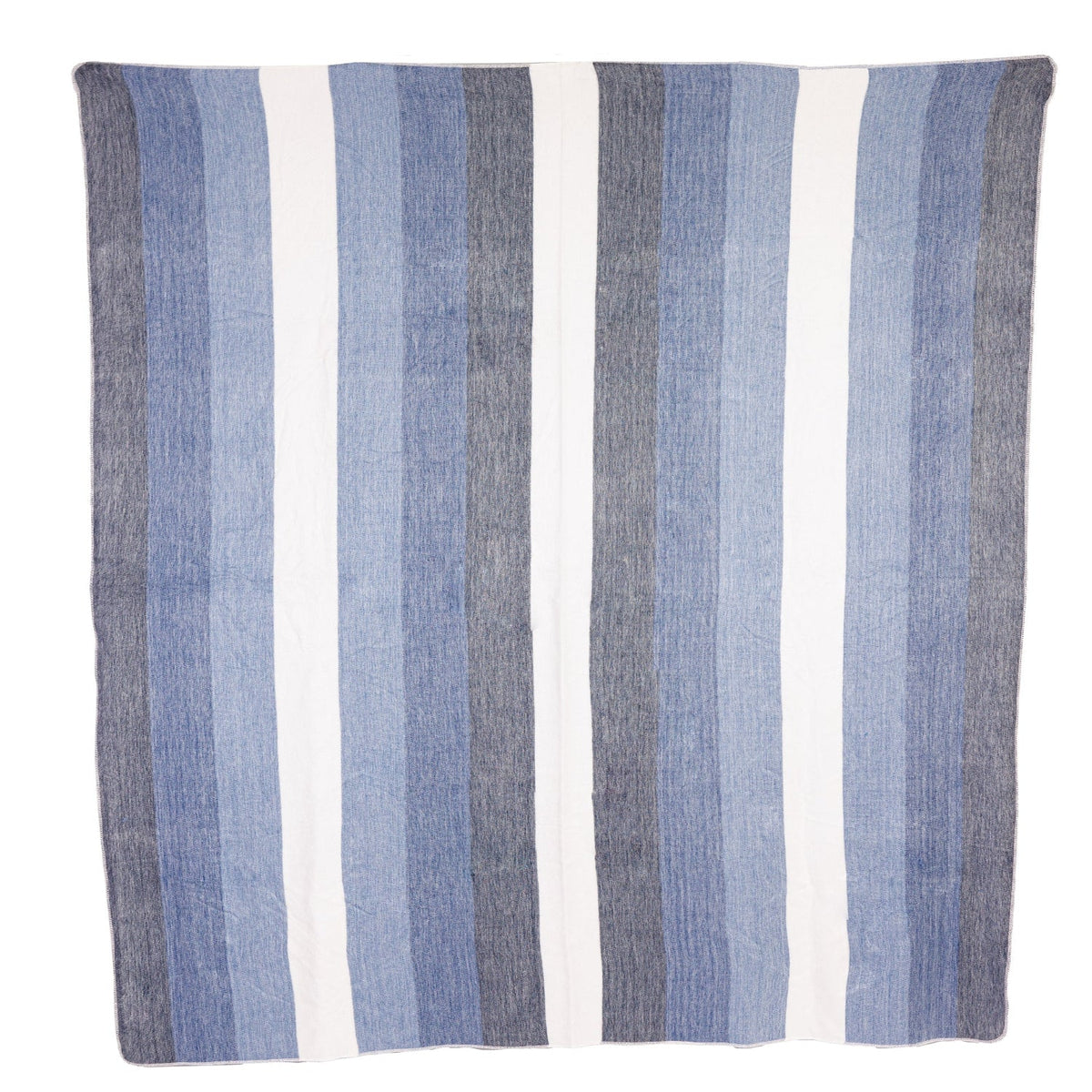 Nawi Alpaca Throw, Denim Blues, alternate view