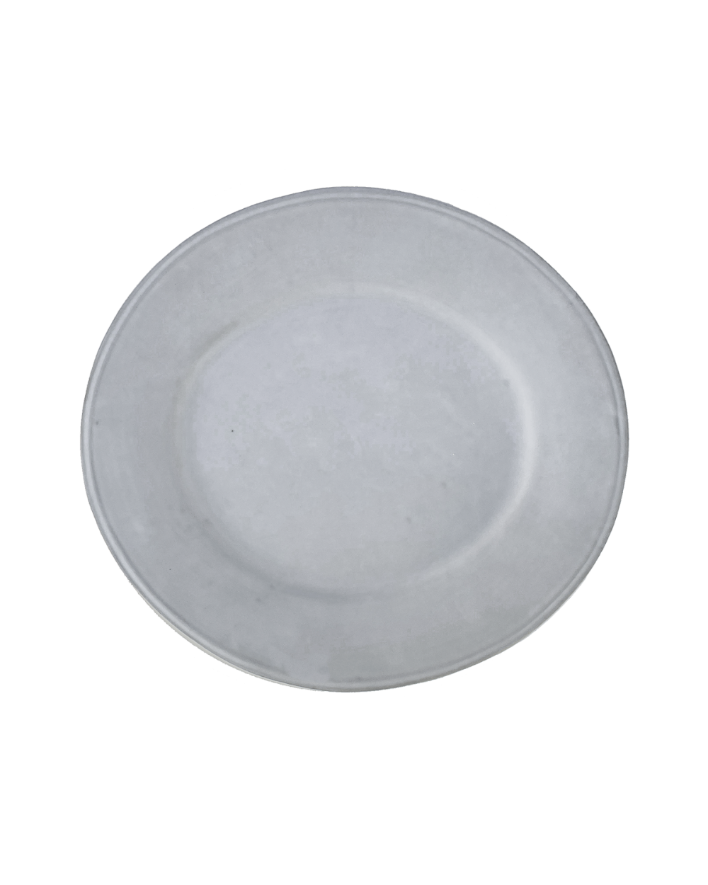 Oval Matte White Ceramic Serving Tray