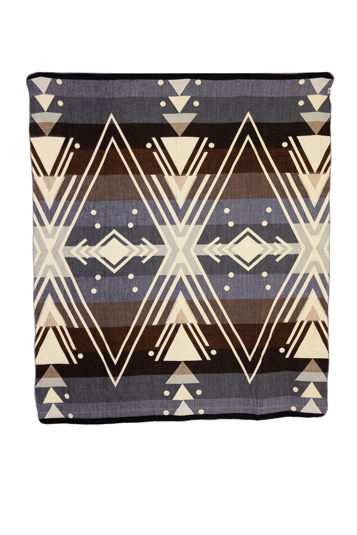 Yachana Reversible Alpaca Throw, Gray Brown Chevron, alternate view