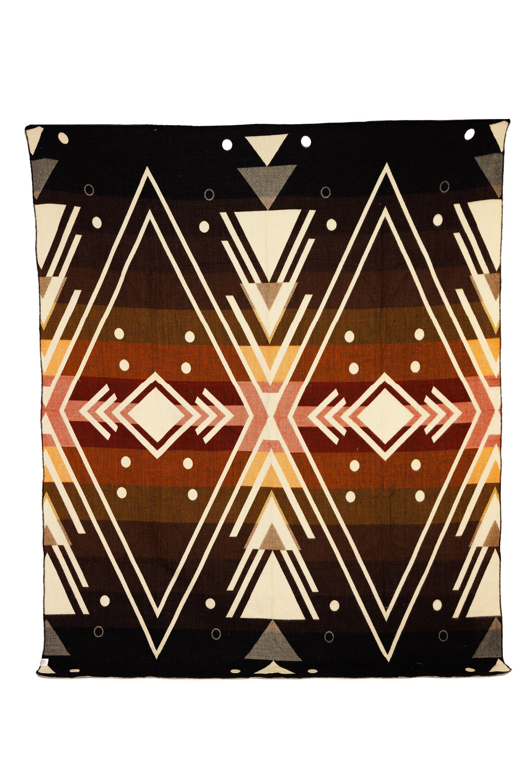 Yachana Reversible Alpaca Throw, Peach Chevron, alternate view