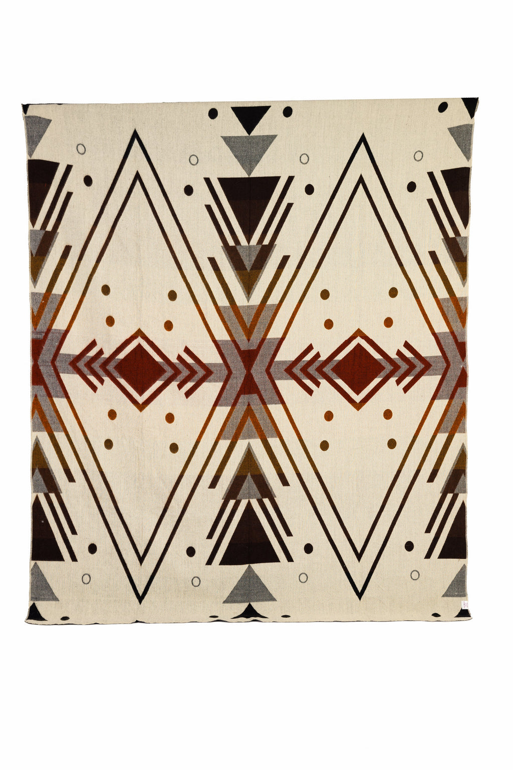 Yachana Reversible Alpaca Throw, Peach Chevron, detail view