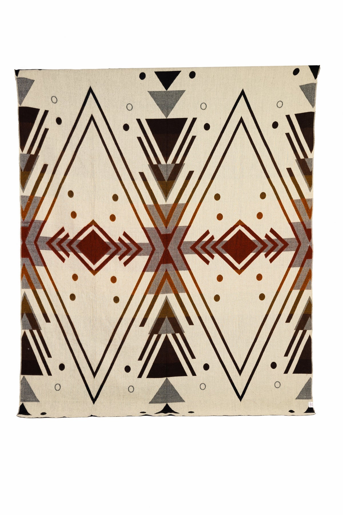Yachana Reversible Alpaca Throw, Peach Chevron, detail view