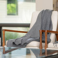 Kani Reversible Alpaca Throw, Storm Grays