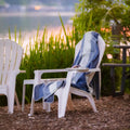 Nawi Alpaca Throw, Denim Blues