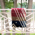 Yachana Reversible Alpaca Throw, Red Blue Chevron