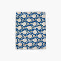 Nikhar Hand-Printed Linen Runner, Ink Blue