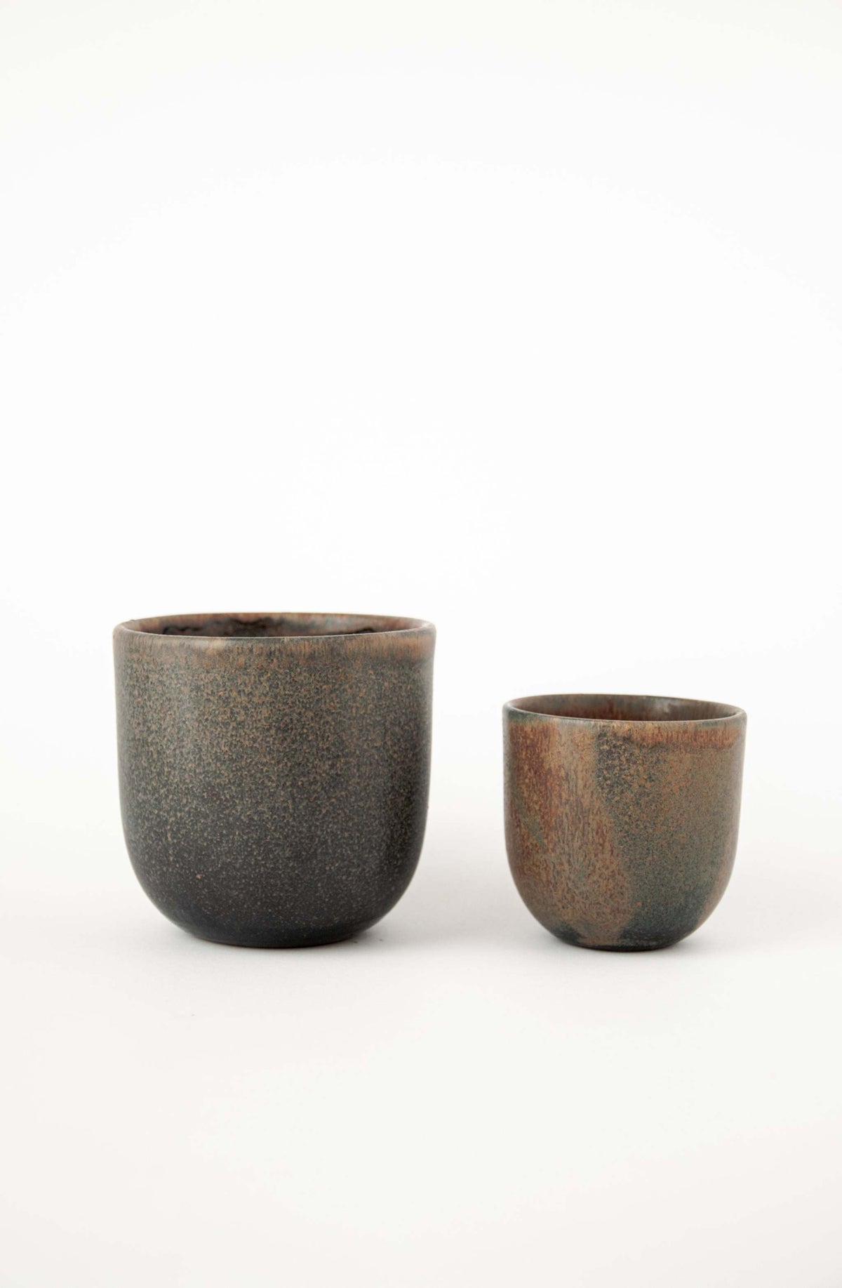 Rust Stoneware Espresso Cup, detail view