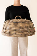 Rattan Cloche Dome Food Cover, detail view