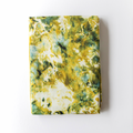 Hand-Painted Green Marble Linen Tablecloth
