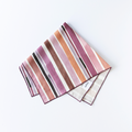Hand-Painted Lisbon Stripe Linen Dinner Napkin