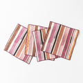 Hand-Painted Lisbon Stripe Linen Napkins, Set of 4