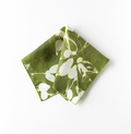 Porto Print Olive Linen Dinner Napkin