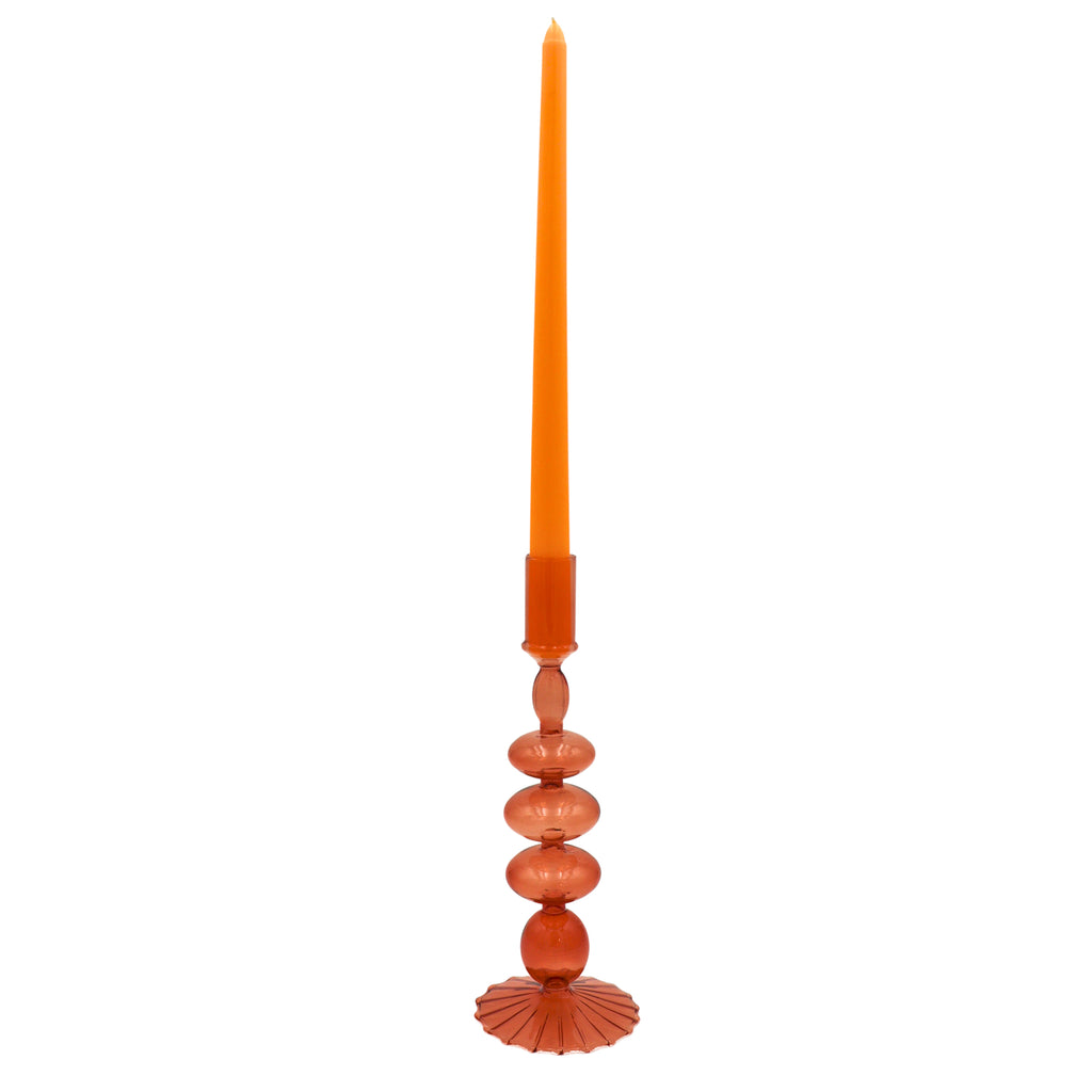 Mustard Spice Tall Taper Candles, Box of 24, detail view