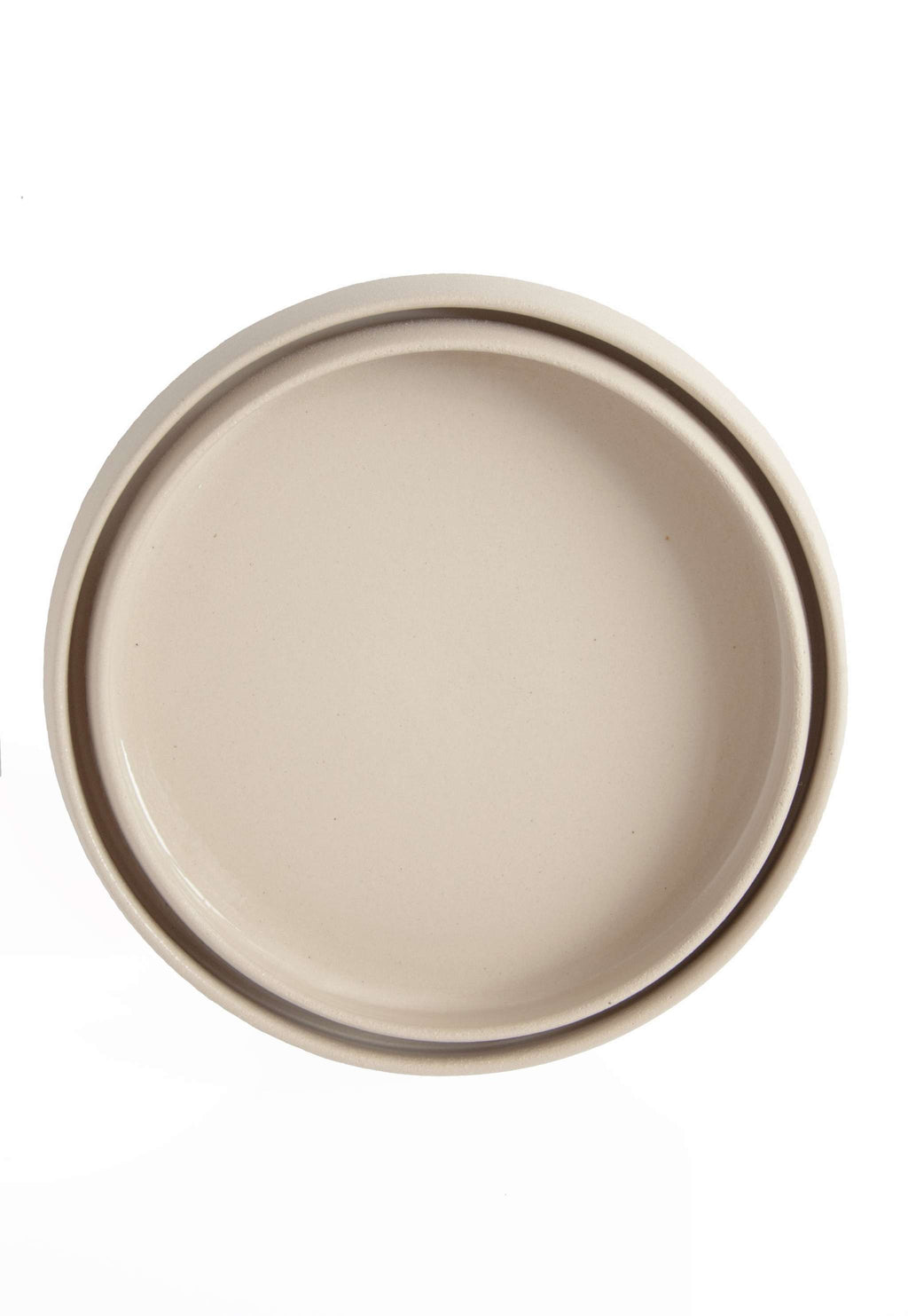 Exposed Clay Dinner Plate, High Sides, view 6