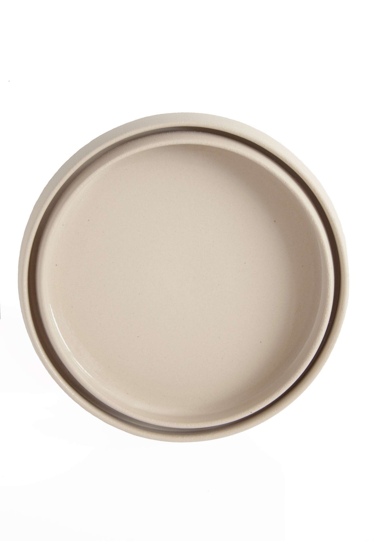 Exposed Clay Dinner Plate, High Sides, view 6