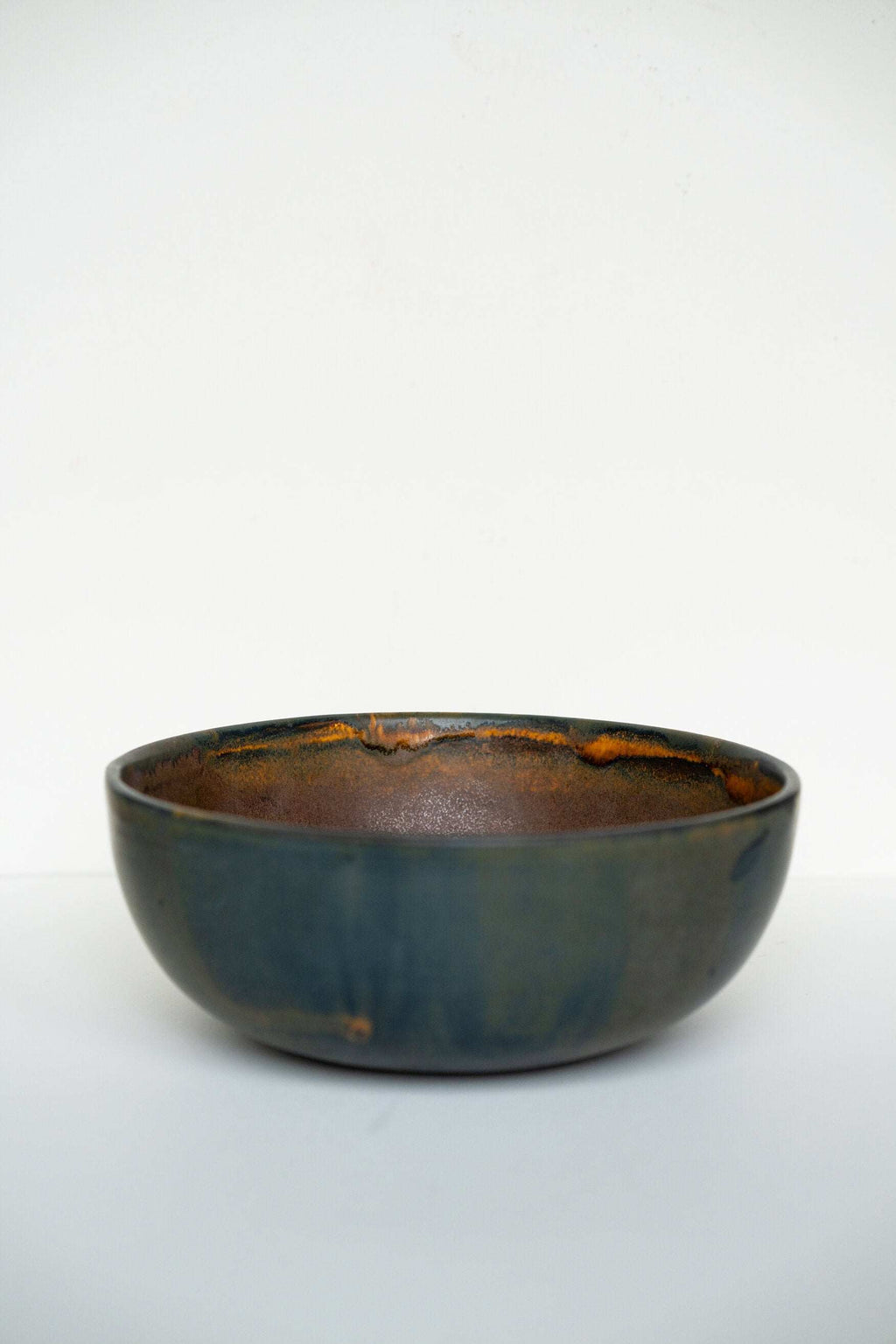Rust Stoneware Nesting Bowl Set, detail view