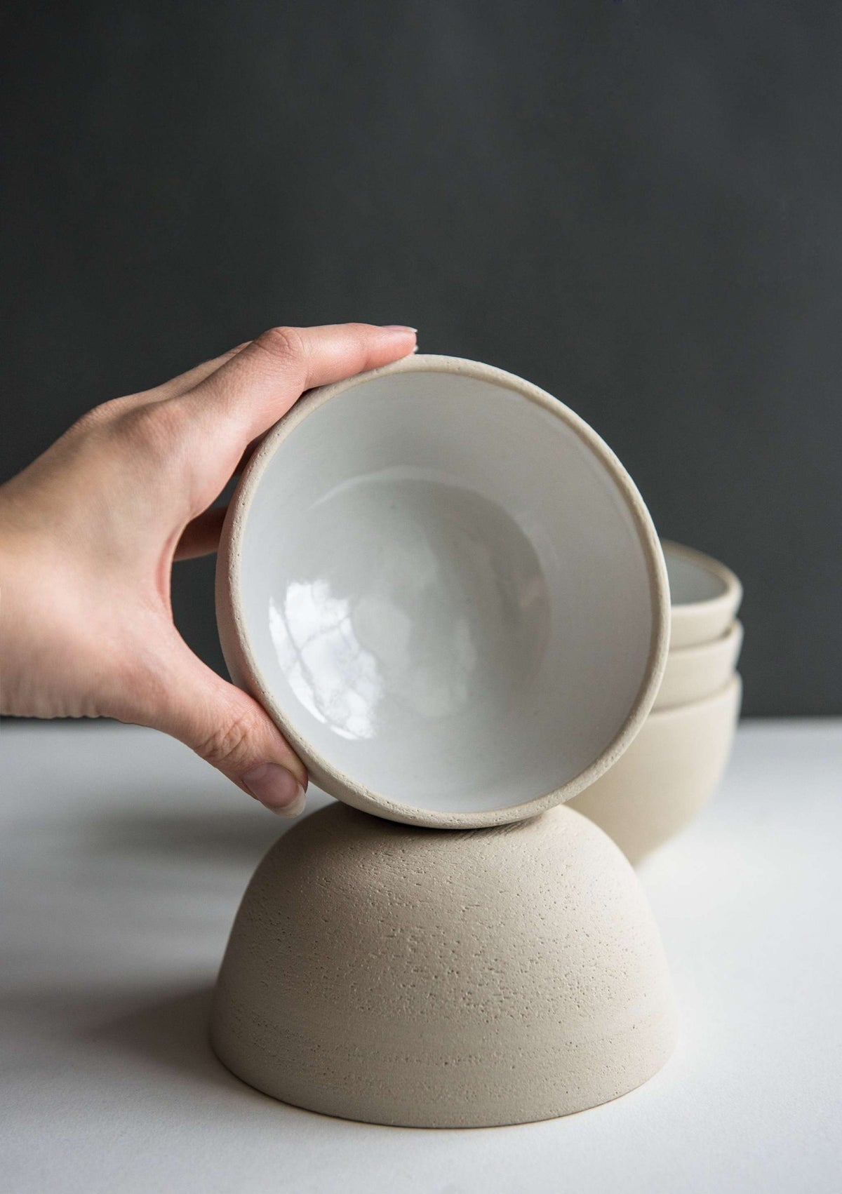 Exposed Clay Stoneware Small Bowl, view 6