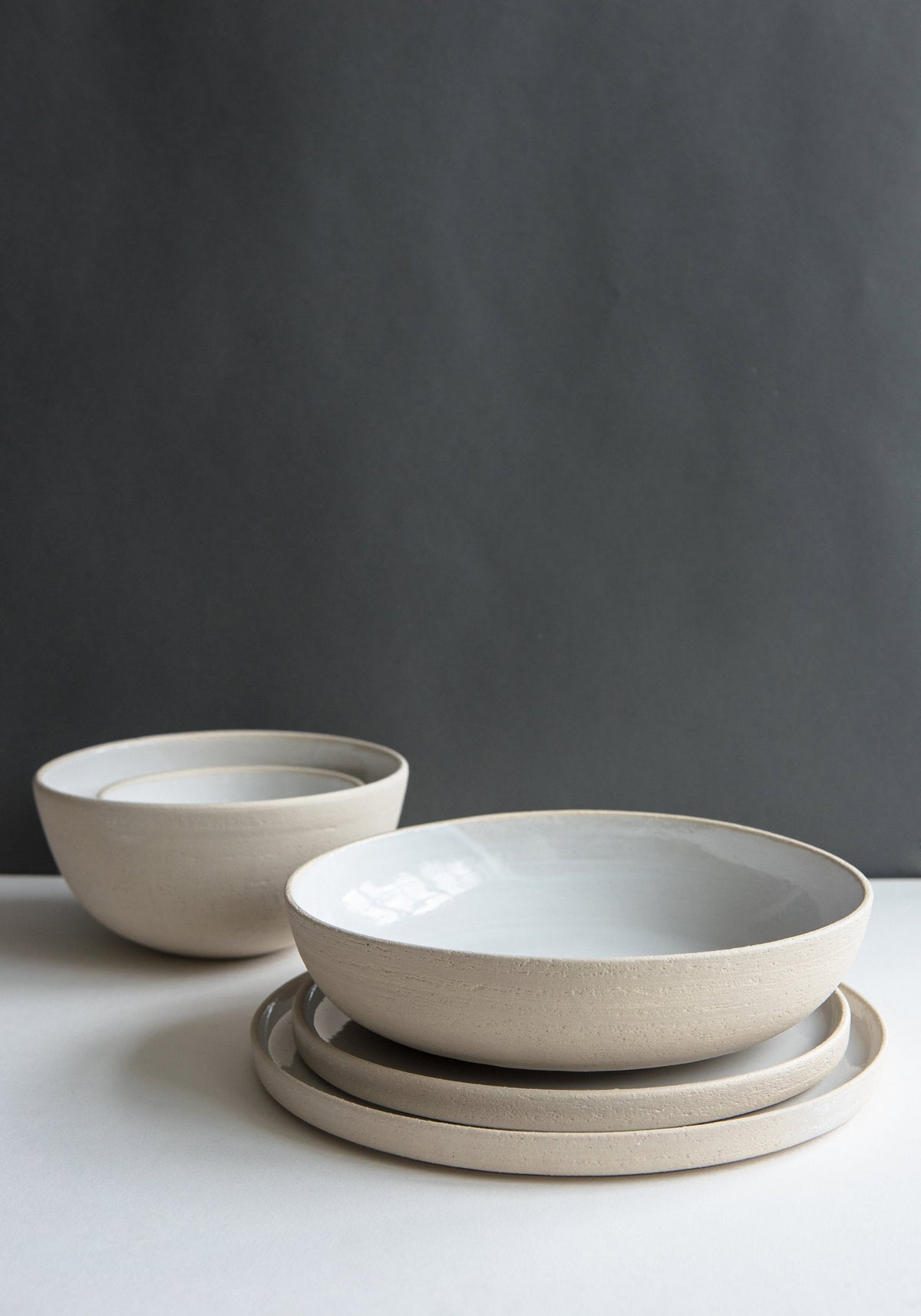 Exposed Clay Stoneware Dinner Set, view 5