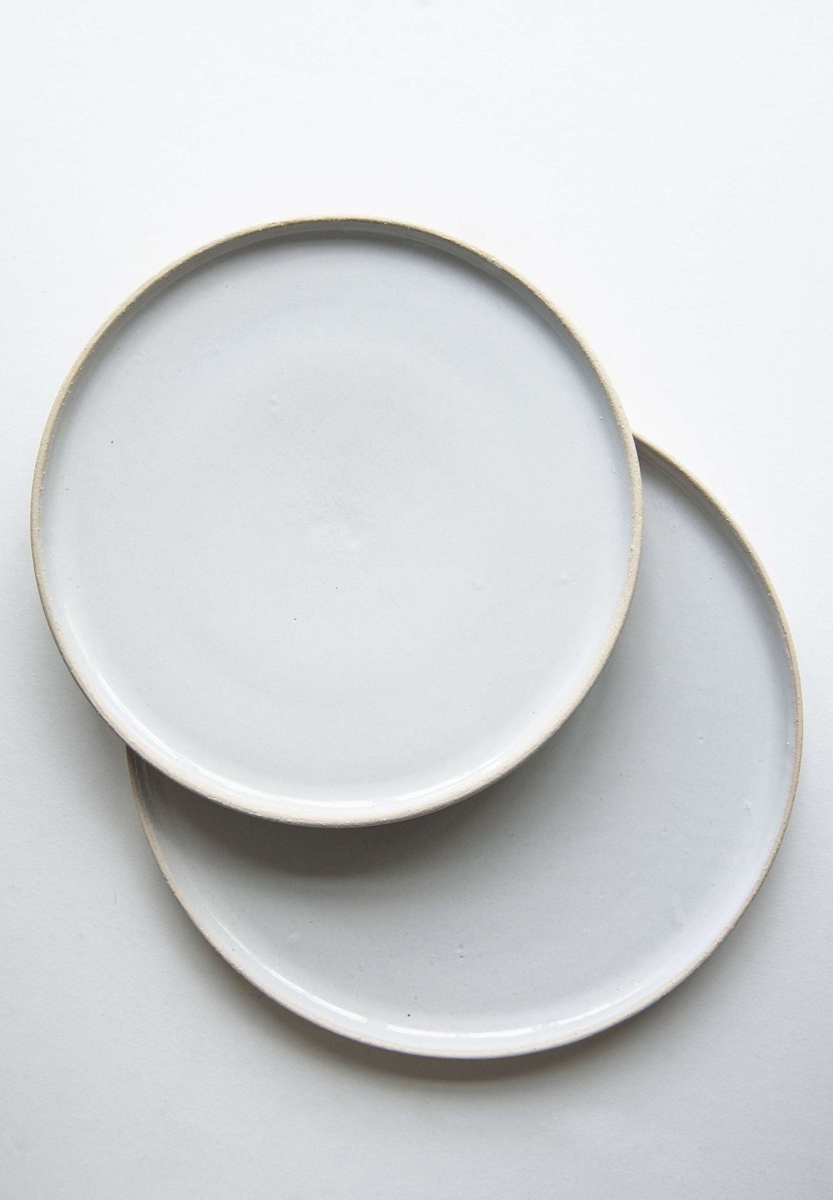 Exposed Clay Stoneware Plates