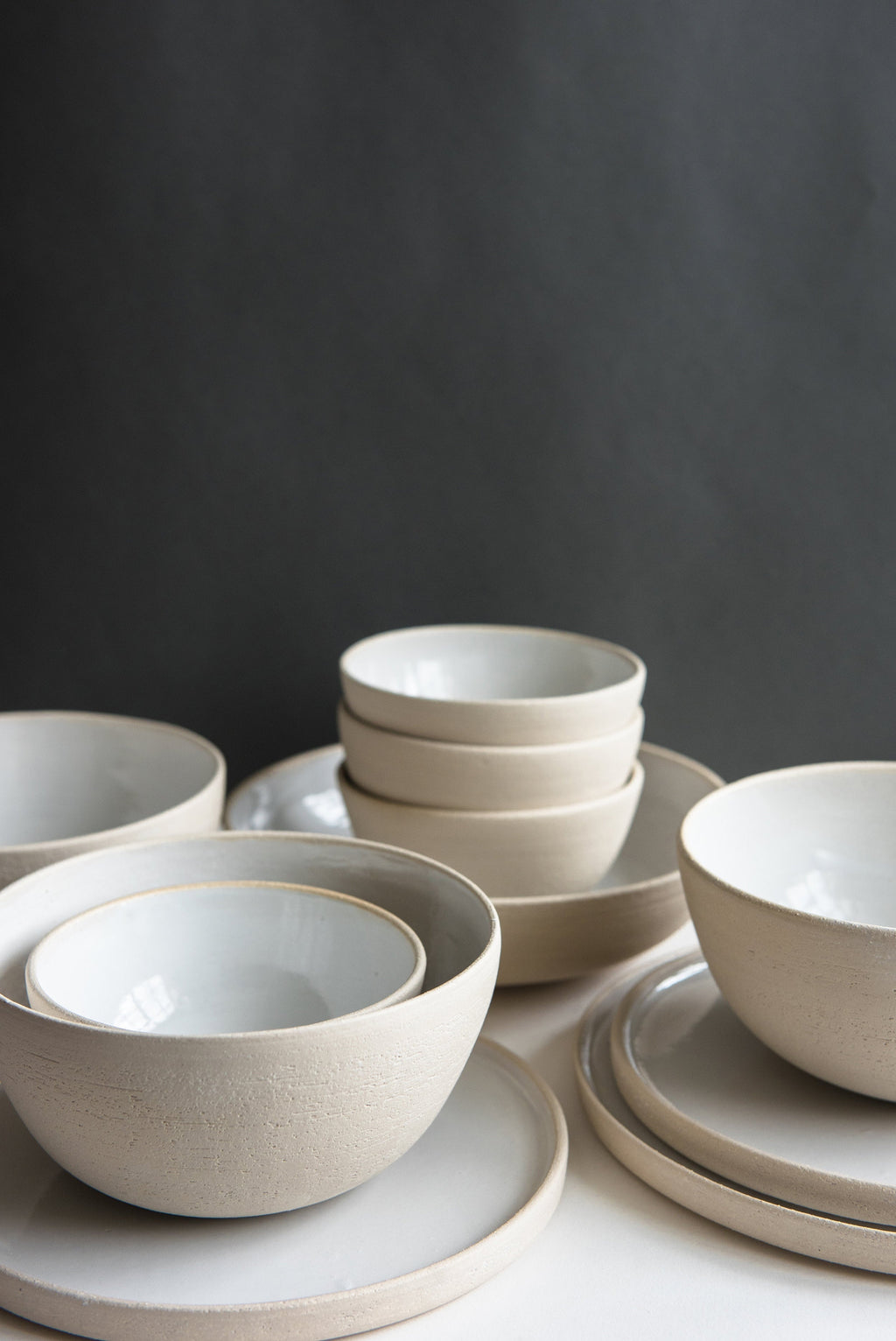Exposed Clay Stoneware Dinner Set