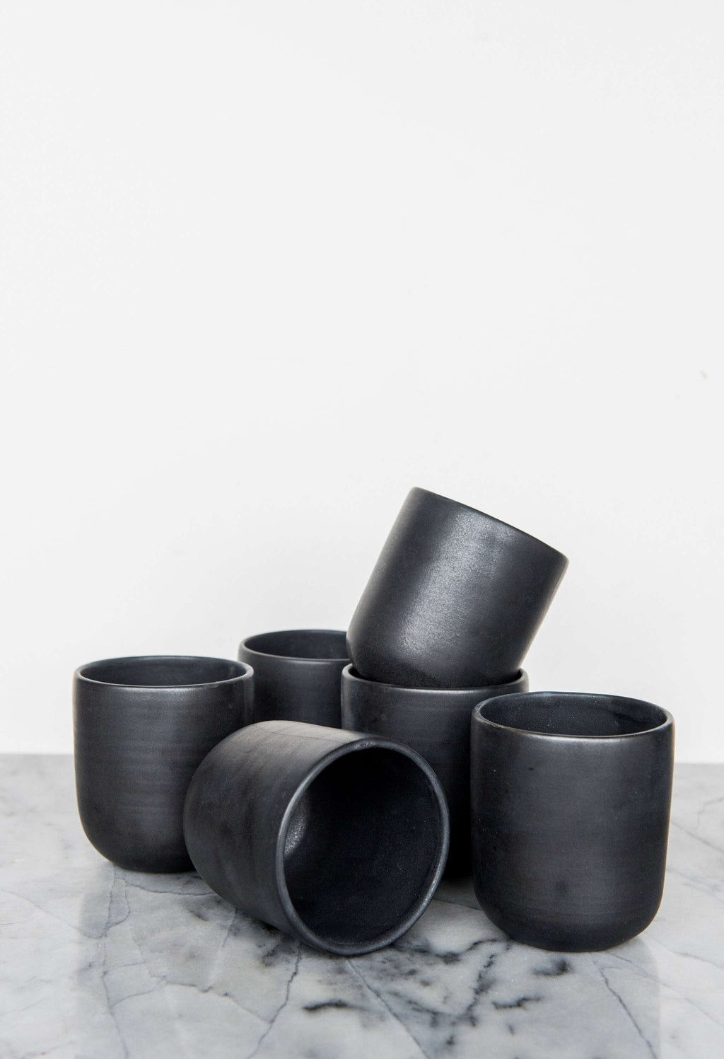 Black Matte Stoneware Cup