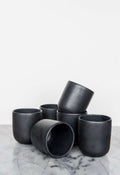 Black Matte Stoneware Cup