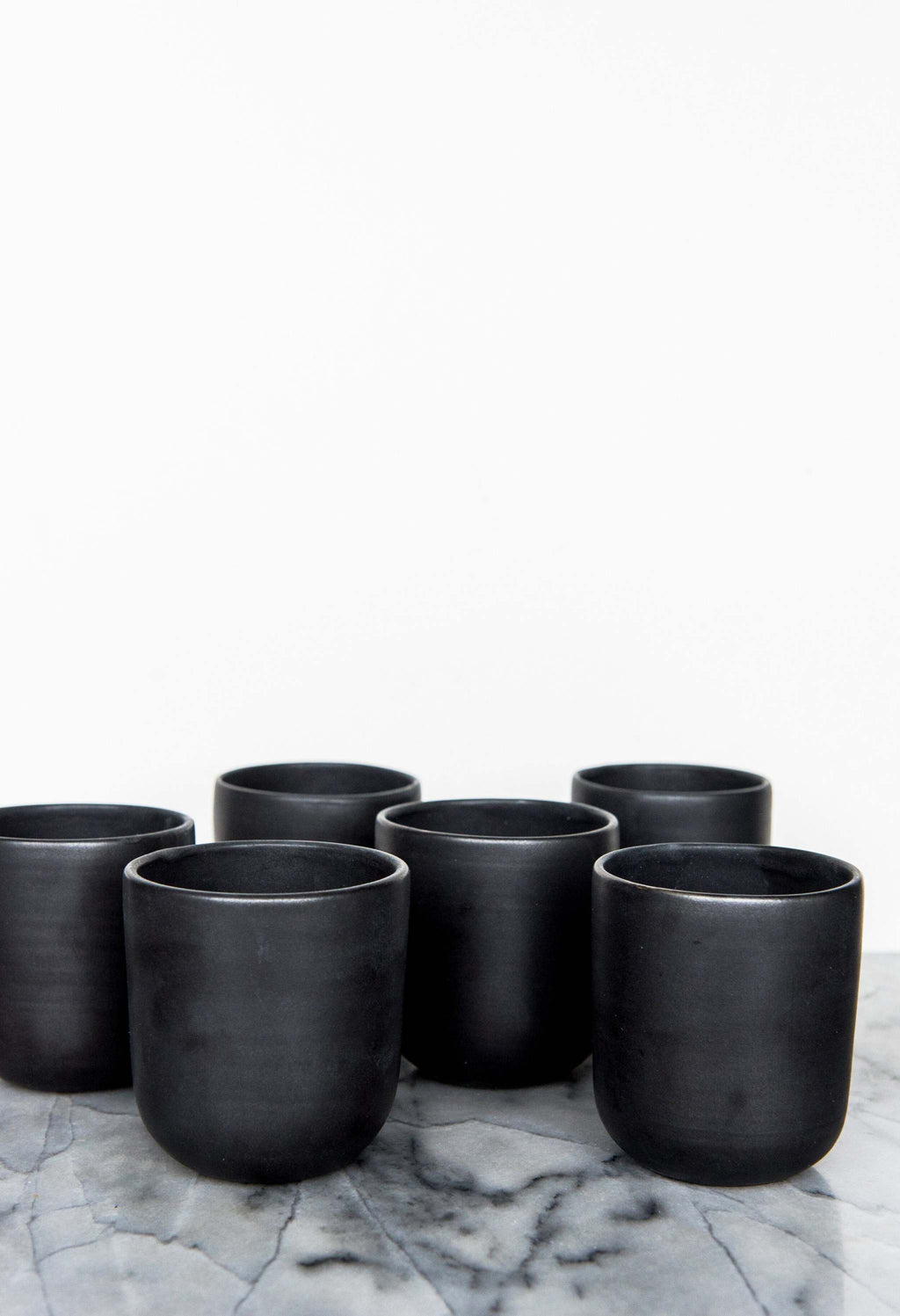 Black Matte Stoneware Cup