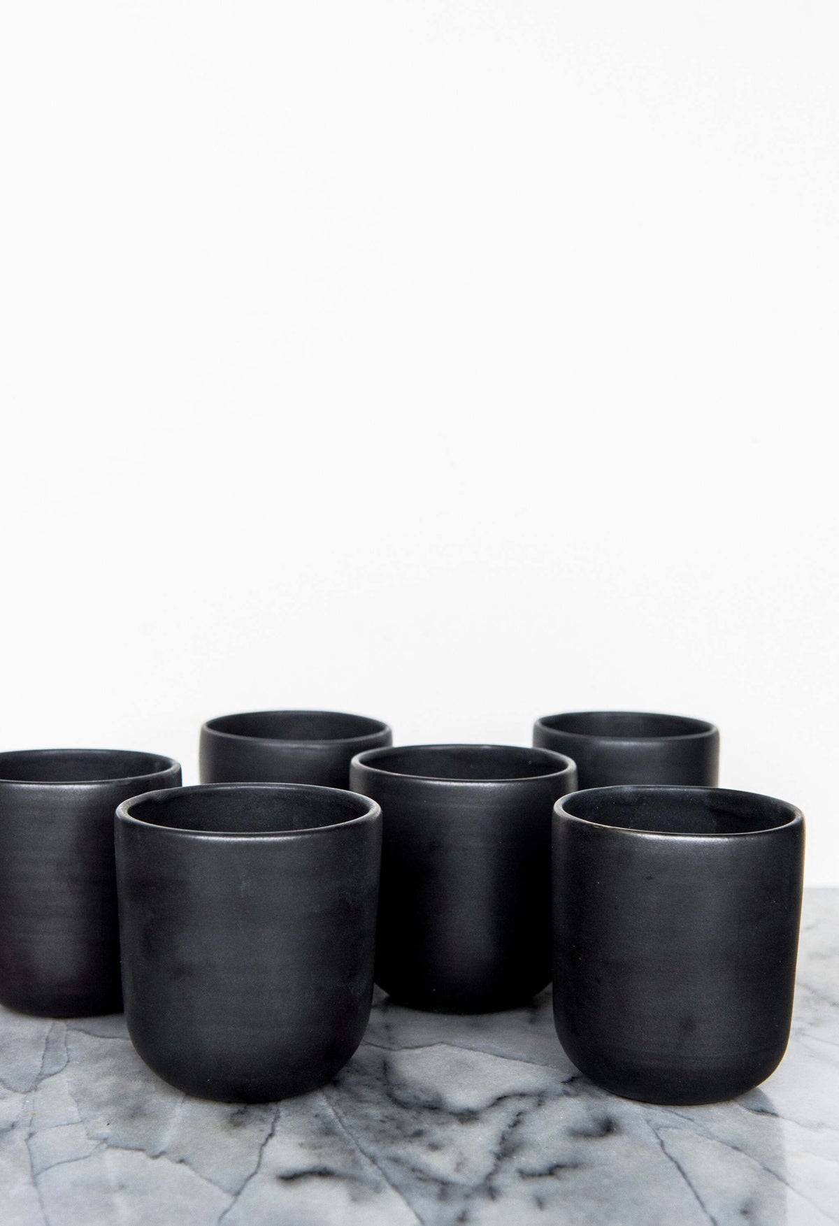 Black Matte Stoneware Cup