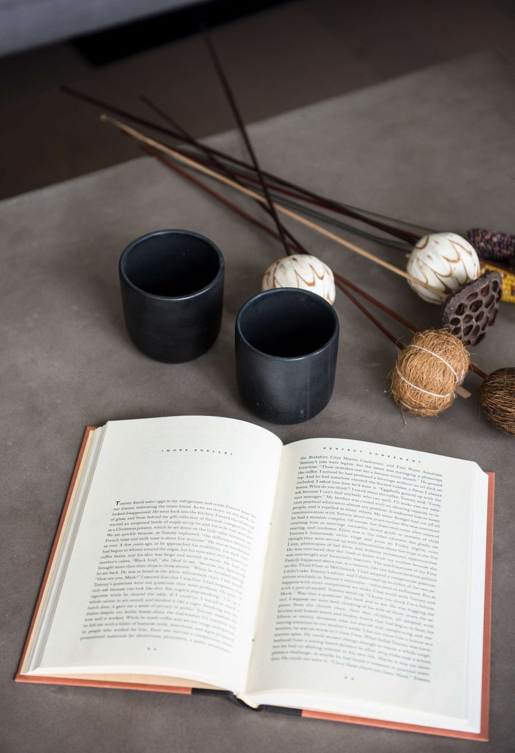 Black Matte Stoneware Cup, view 6