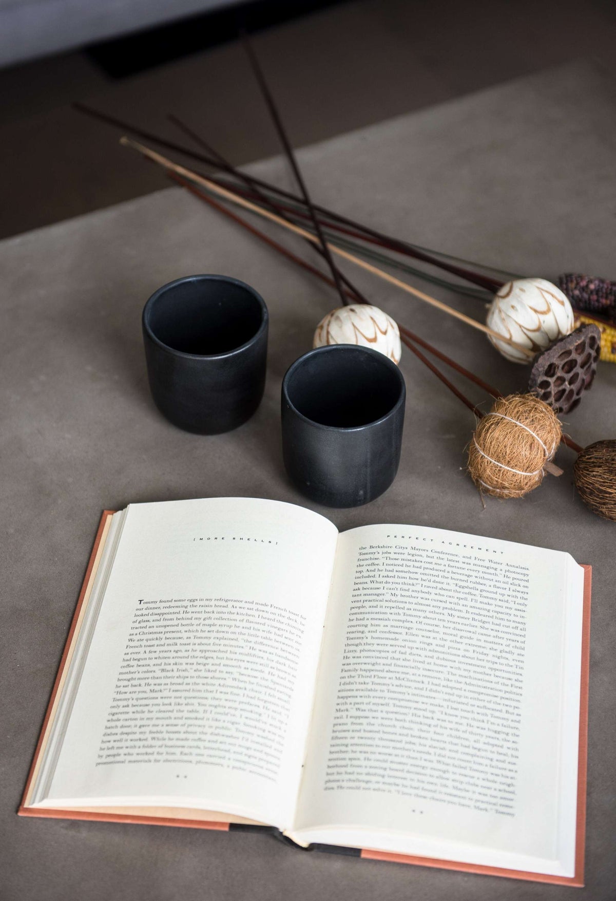 Black Matte Stoneware Cup, view 6