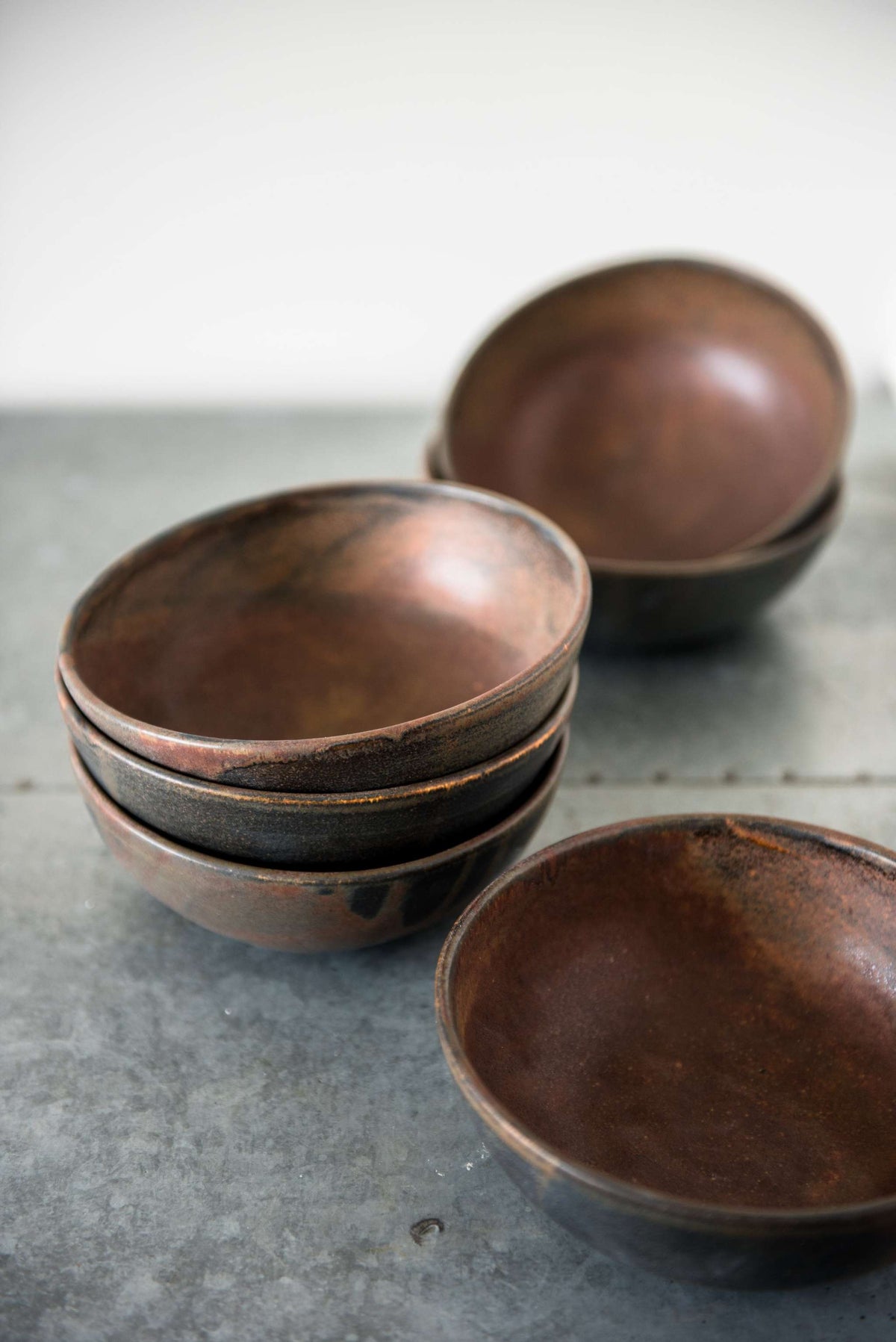 Rust Stoneware Soup Bowl, alternate view