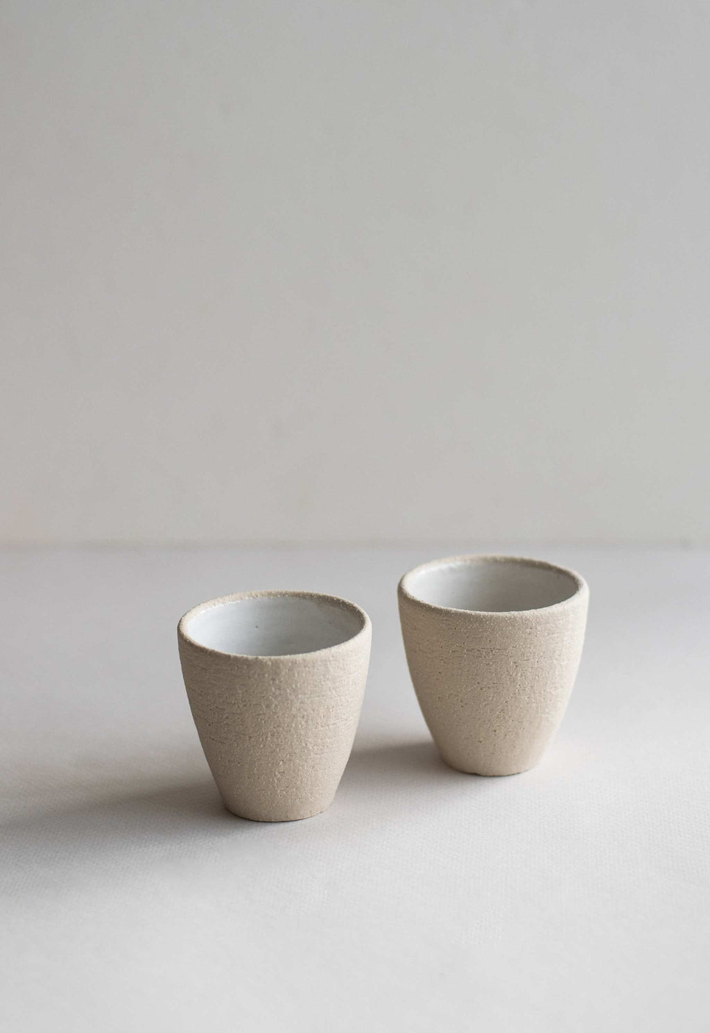 Exposed Clay Stoneware Espresso Cup, alternate view