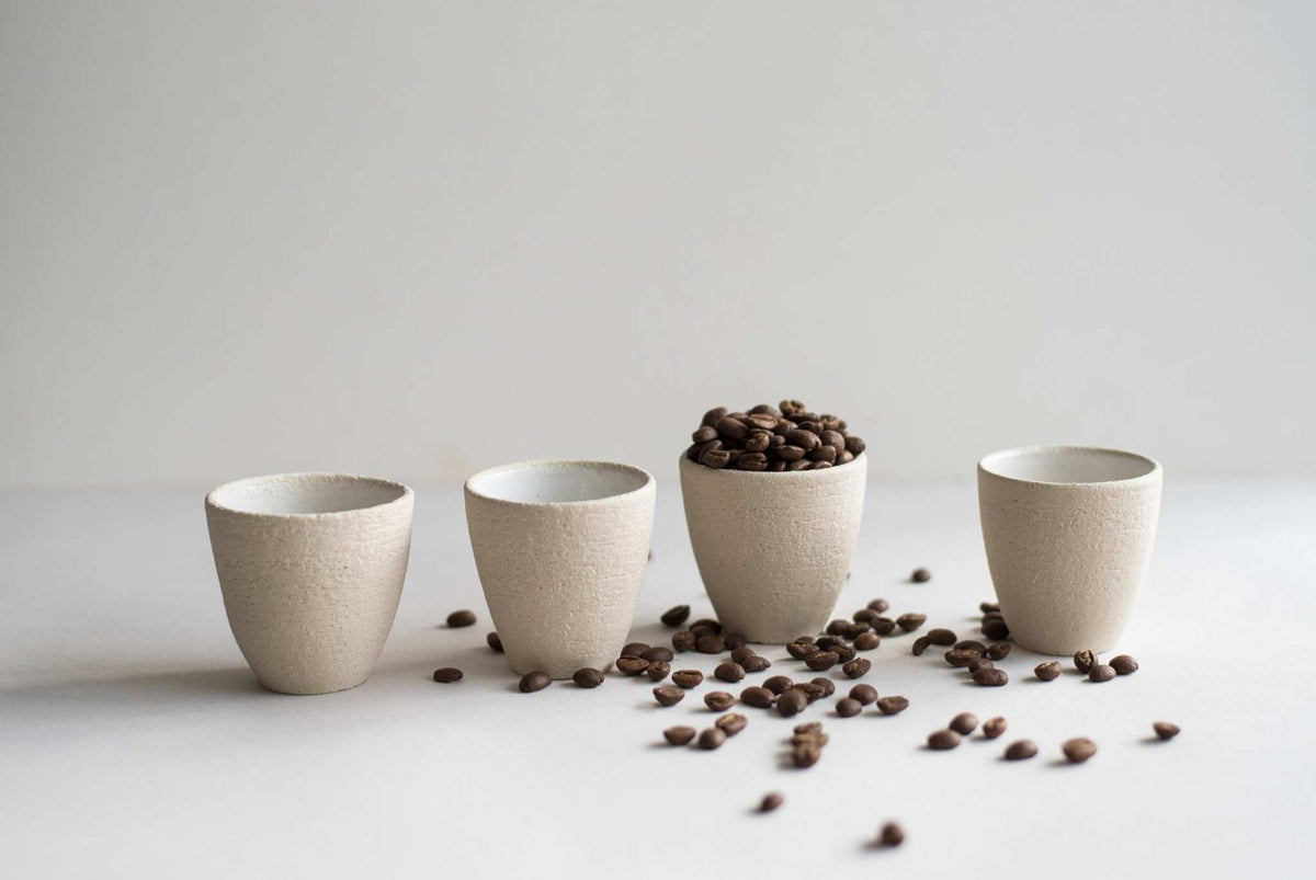 Exposed Clay Stoneware Espresso Cup, view 5