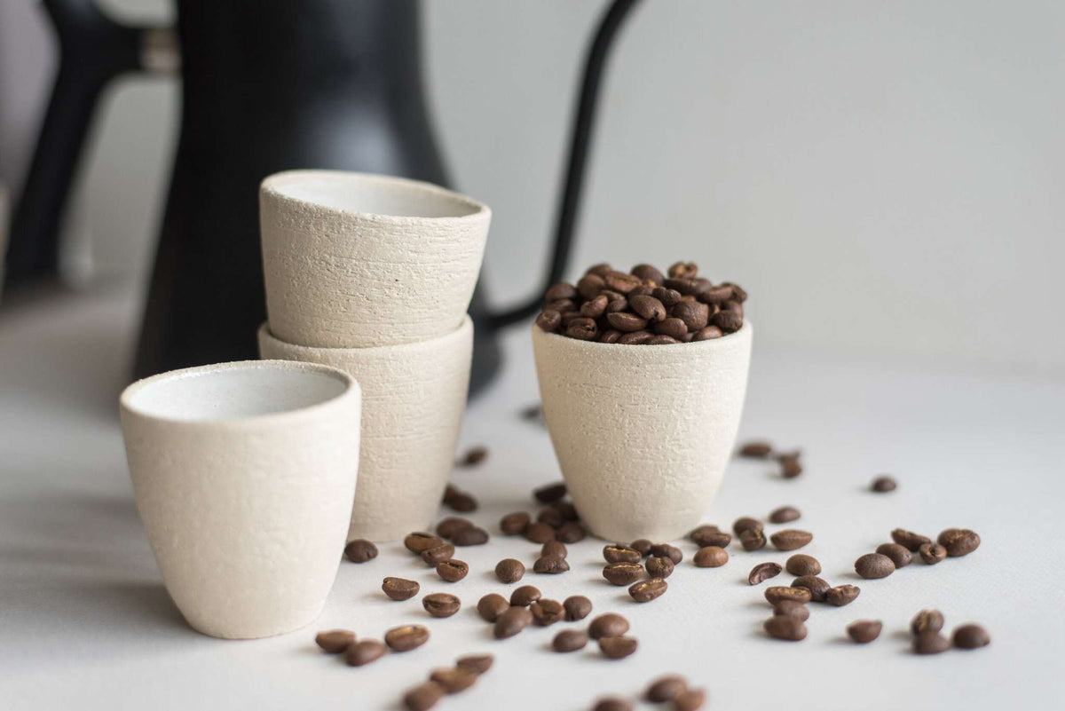 Exposed Clay Stoneware Espresso Cup, view 6