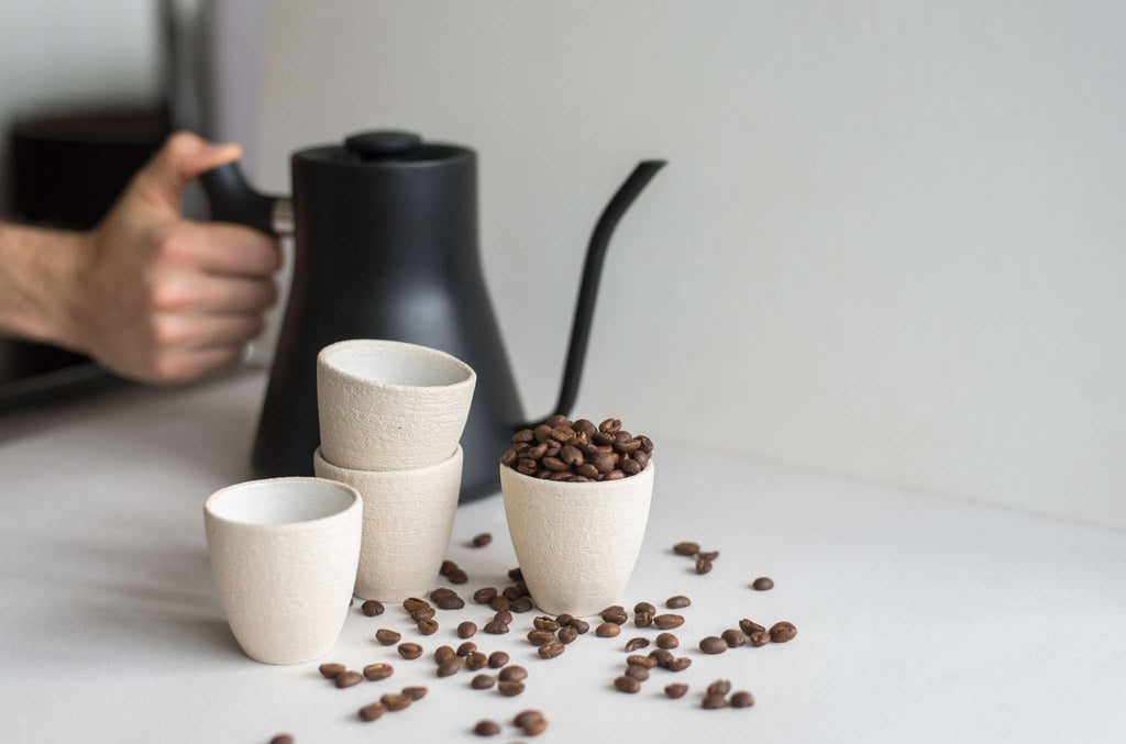 Exposed Clay Stoneware Espresso Cup, view 7