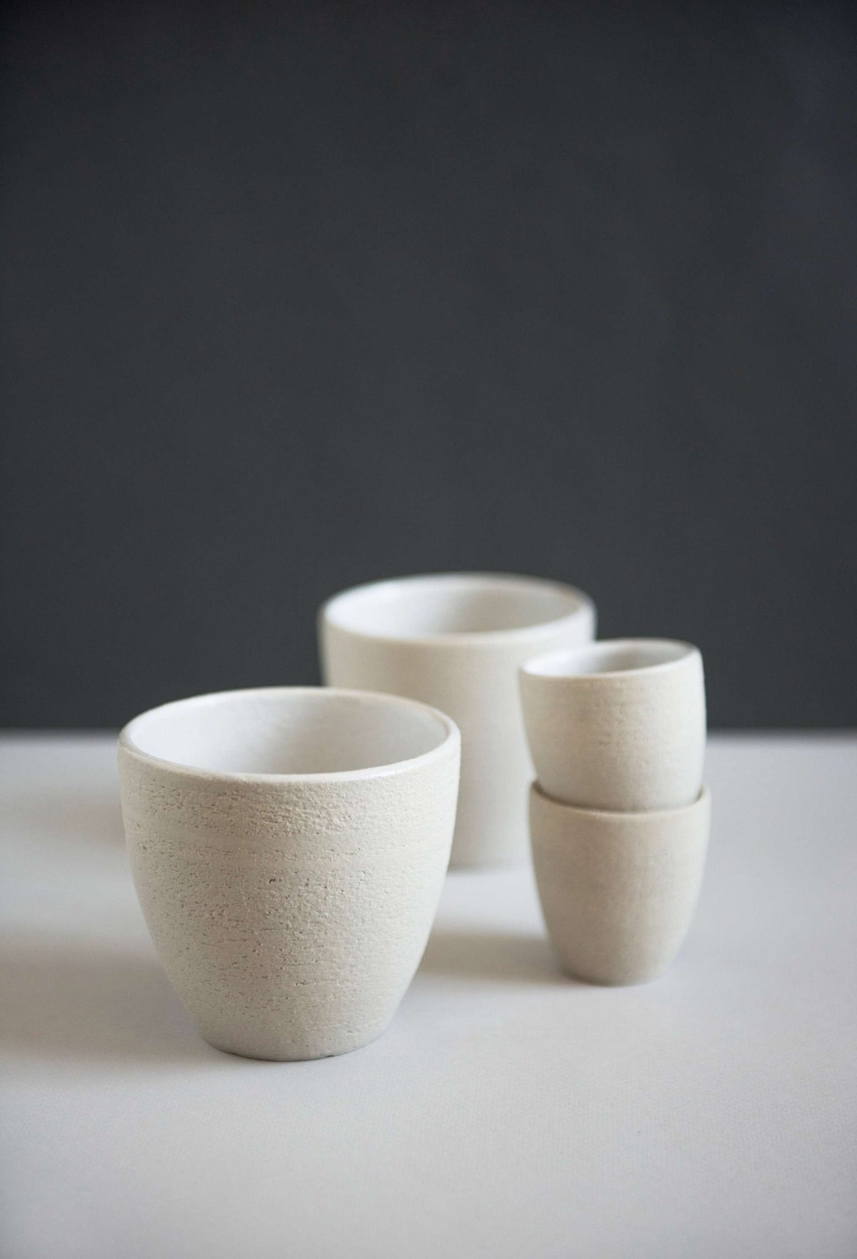 Exposed Clay Stoneware Coffee Cup