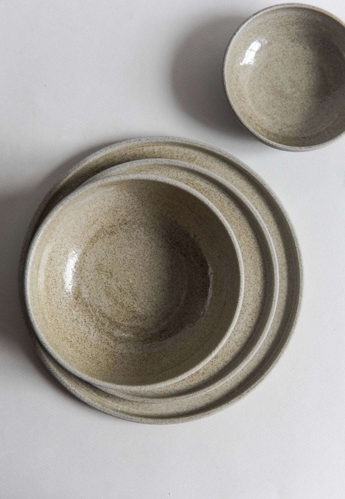 Concrete Stoneware Dinner Plate, alternate view