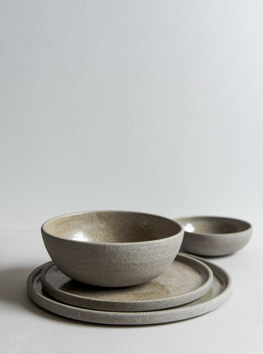 Concrete Stoneware Dinner Plate, detail view